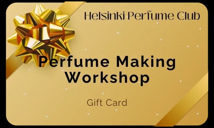 Helsinki Perfume Club gift card for the Perfume Making Workshop