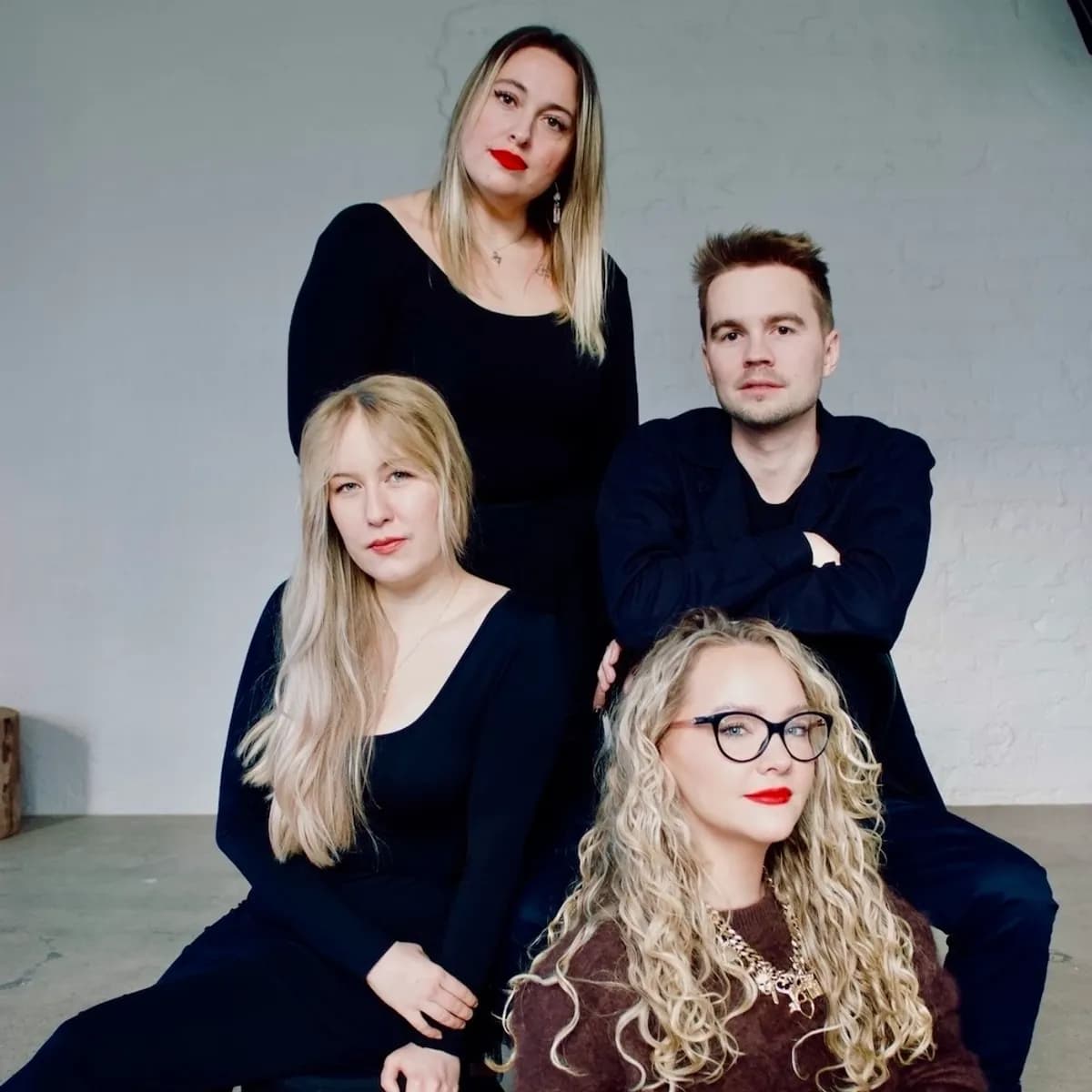 The four hosts of Helsinki Perfume Club photographed together